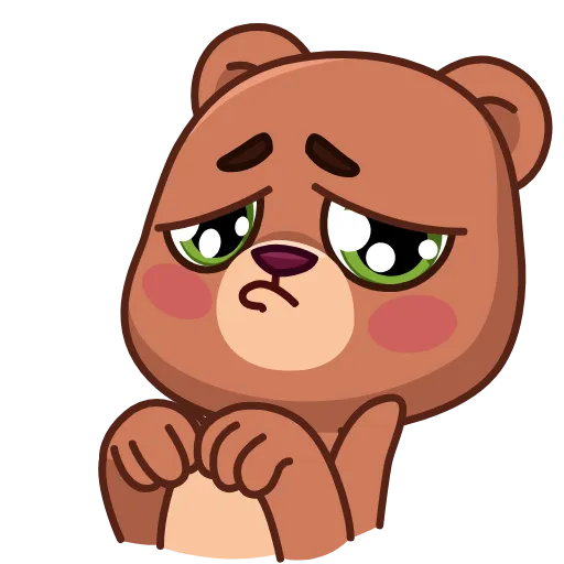🥺 Эмодзи «Jo Bear» для Telegram