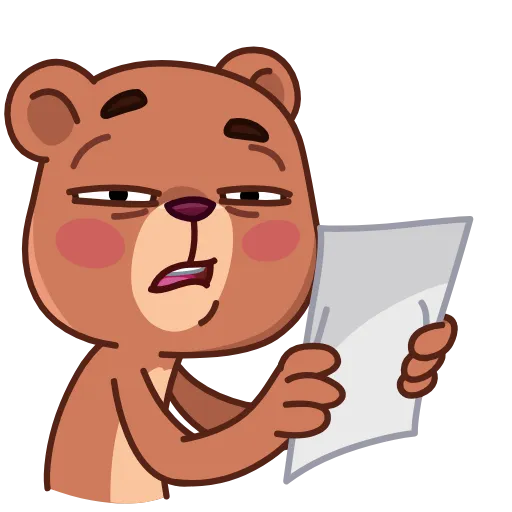 😪 Эмодзи «Jo Bear» для Telegram