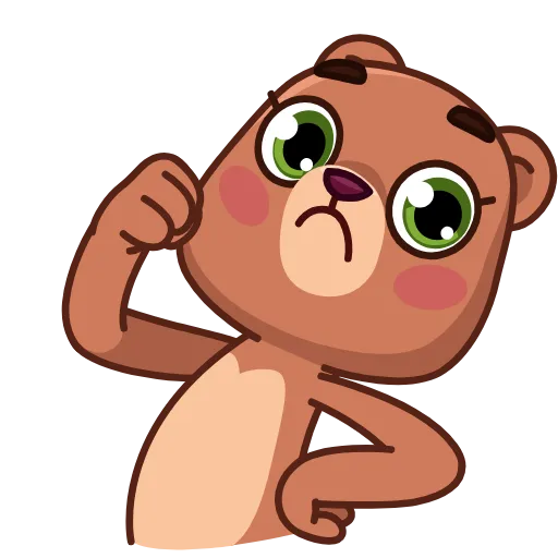 👍 Стикер «Jo Bear» для Telegram