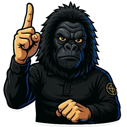☝ Стикер «Angry Jo Jo Beasts» для Telegram