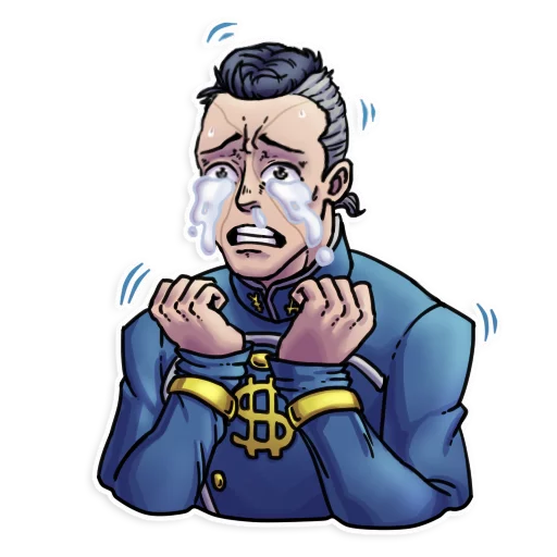 😭 Стикер «JJBA Sticker pack» для Telegram