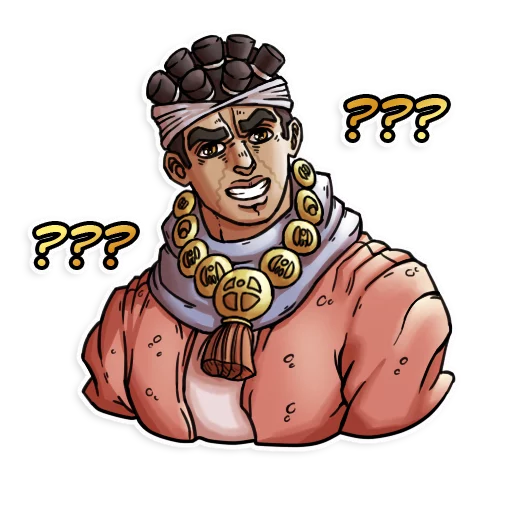 😕 Стикер «JJBA Sticker pack» для Telegram