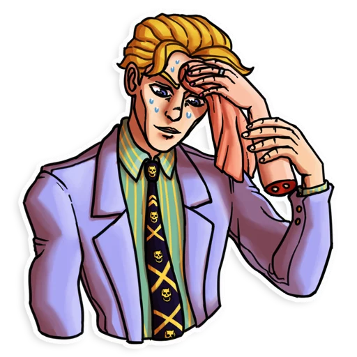 😓 Стикер «JJBA Sticker pack» для Telegram
