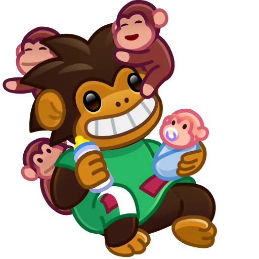 🐒 Эмодзи «animals #animated» для Telegram