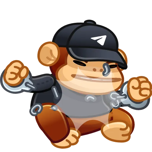 🐒 Эмодзи «animals #animated» для Telegram