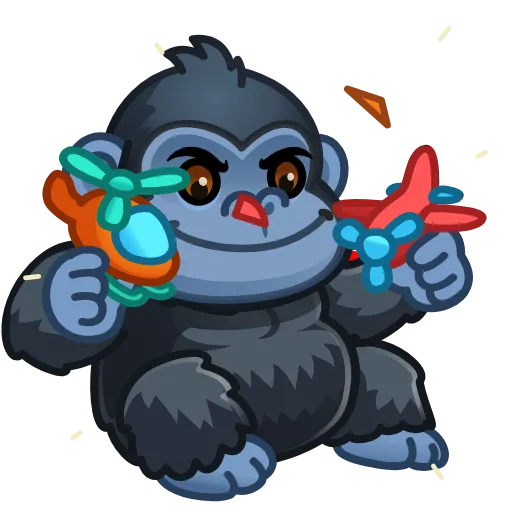 🐒 Эмодзи «animals #animated» для Telegram