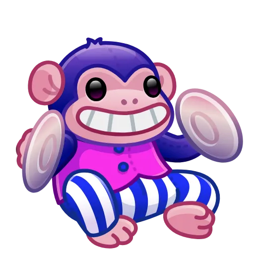 Стикерпак Jolly Chimp для Telegram — скачать