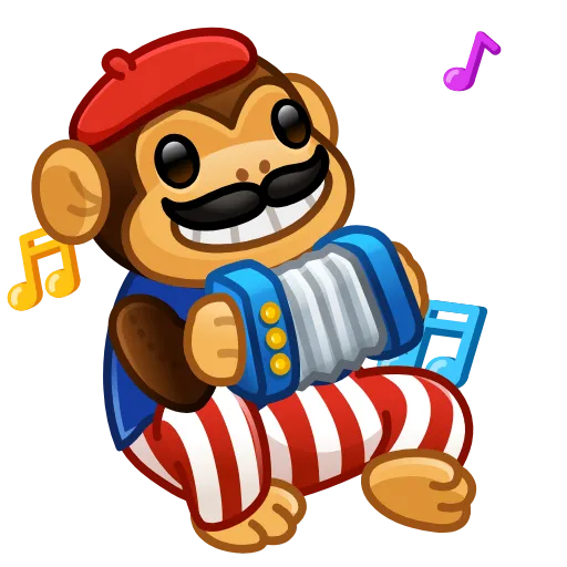🐒 Стикер «Jolly Chimp» для Telegram