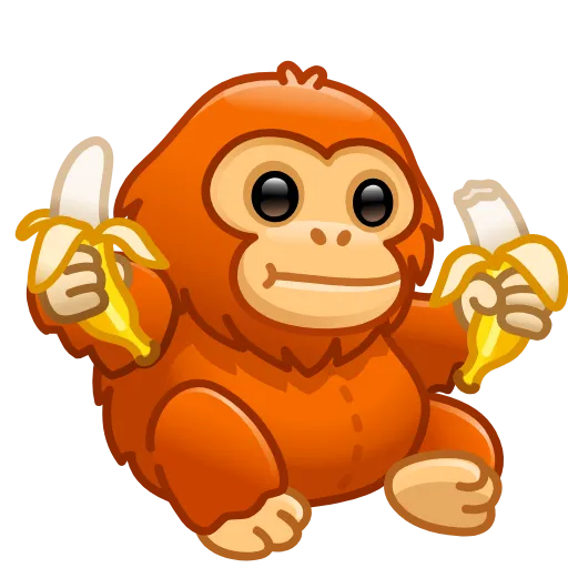 🐒 Стикер «Jolly Chimp» для Telegram