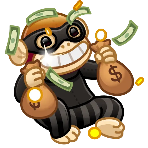 🐒 Стикер «Jolly Chimp» для Telegram