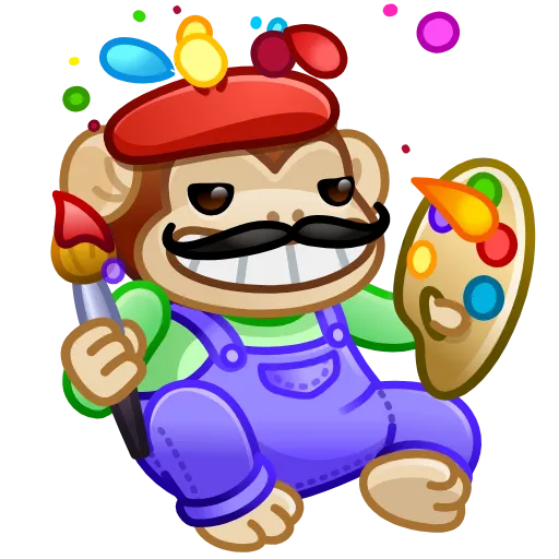 🐒 Стикер «Jolly Chimp» для Telegram