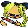 🔪 Эмодзи «Jolyne Kujo Cursed» для Telegram