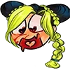 😍 Эмодзи «Jolyne Kujo Cursed» для Telegram