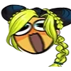 😫 Эмодзи «Jolyne Kujo Cursed» для Telegram