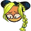👩‍🦰 Эмодзи «Jolyne Kujo Cursed» для Telegram