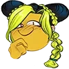 🤔 Эмодзи «Jolyne Kujo Cursed» для Telegram