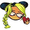❤️ Эмодзи «Jolyne Kujo Cursed» для Telegram