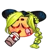 ☕️ Эмодзи «Jolyne Kujo Cursed» для Telegram