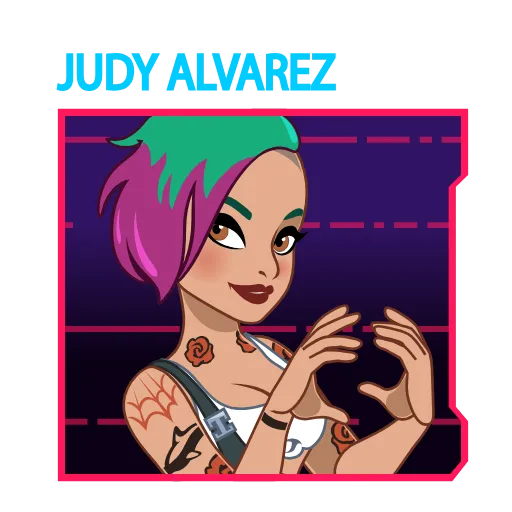 ❤️ Стикер «Judy Alvarez» для Telegram