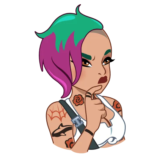 🤔 Стикер «Judy Alvarez» для Telegram