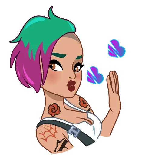 😘 Стикер «Judy Alvarez» для Telegram