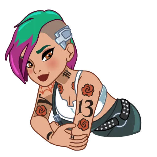 👋 Стикер «Judy Alvarez» для Telegram