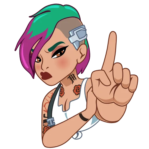 🙅‍♀️ Стикер «Judy Alvarez» для Telegram