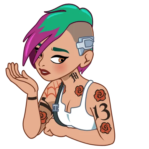 😔 Стикер «Judy Alvarez» для Telegram