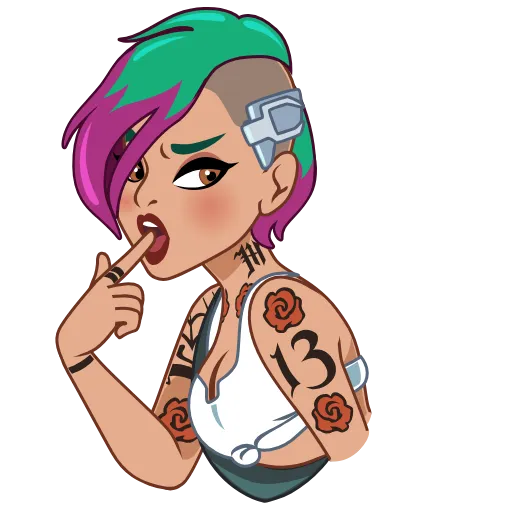 🤢 Стикер «Judy Alvarez» для Telegram