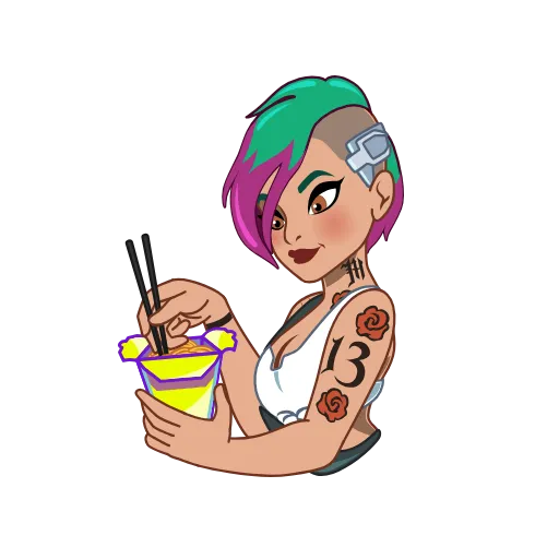 😋 Стикер «Judy Alvarez» для Telegram