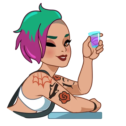 🍸 Стикер «Judy Alvarez» для Telegram