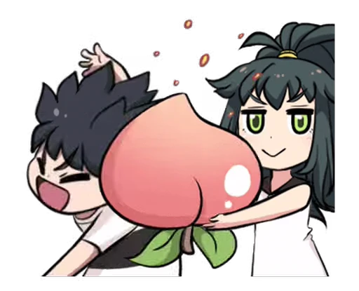 🍑 Стикер «Jun Lemon Valentines Day» для Telegram