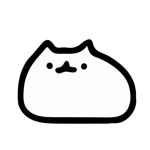 😺 Эмодзи «Just White Cat Emoji - белый котик» для Telegram