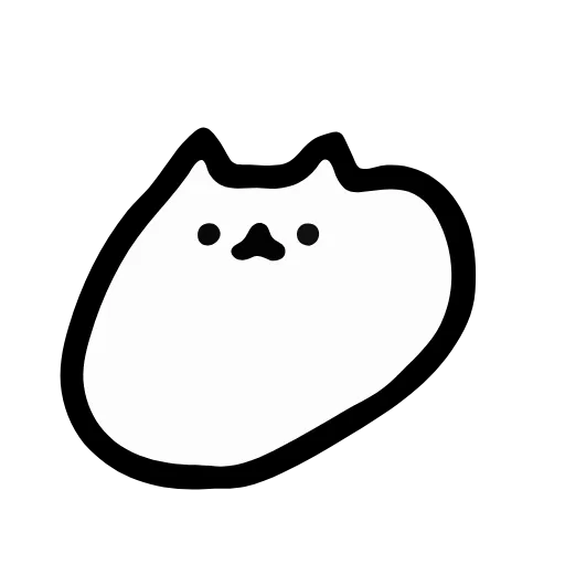 🙂 Эмодзи «Just White Cat Emoji - белый котик» для Telegram