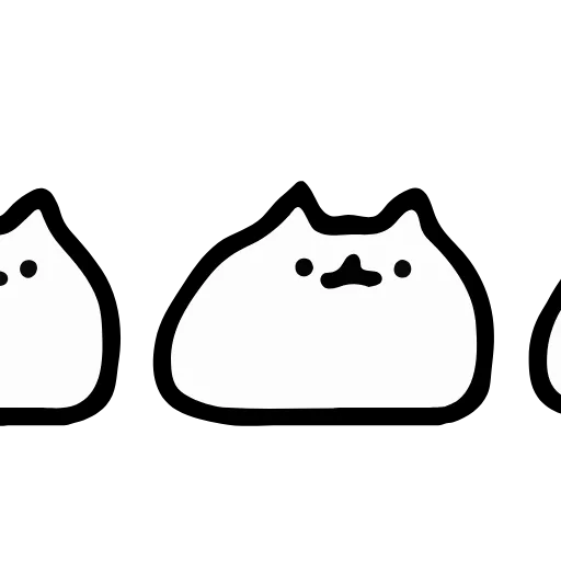 😺 Эмодзи «Just White Cat Emoji - белый котик» для Telegram