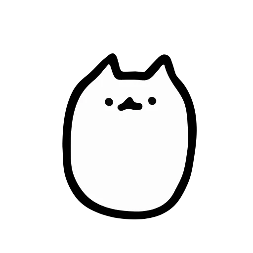 😺 Эмодзи «Just White Cat Emoji - белый котик» для Telegram