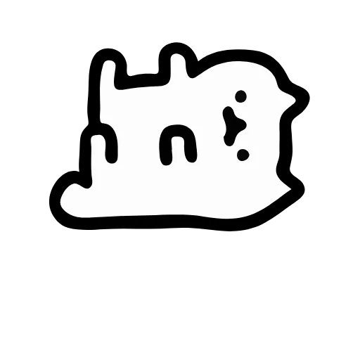 🕺 Эмодзи «Just White Cat Emoji - белый котик» для Telegram