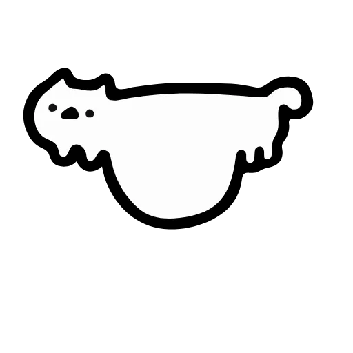 🕺 Эмодзи «Just White Cat Emoji - белый котик» для Telegram