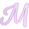 🤩 Эмодзи «Розовые буквы, большие и маленькие» для Telegram