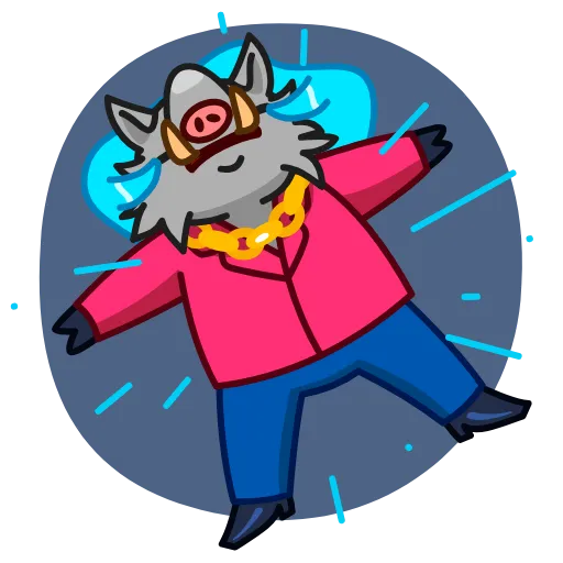 😭 Эмодзи «90's Kaban» для Telegram