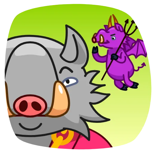 😈 Эмодзи «90's Kaban» для Telegram