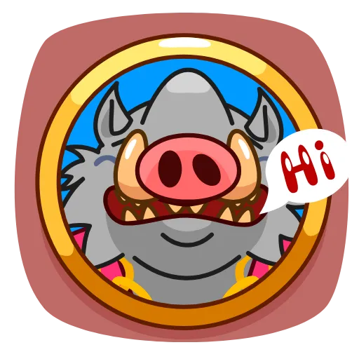 👋 Эмодзи «90's Kaban» для Telegram