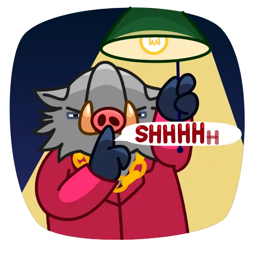 🤫 Эмодзи «90's Kaban» для Telegram