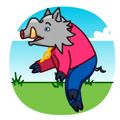🏃 Эмодзи «90's Kaban» для Telegram