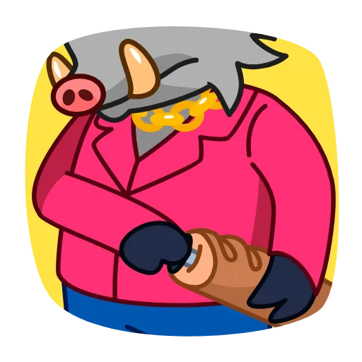 😠 Эмодзи «90's Kaban» для Telegram