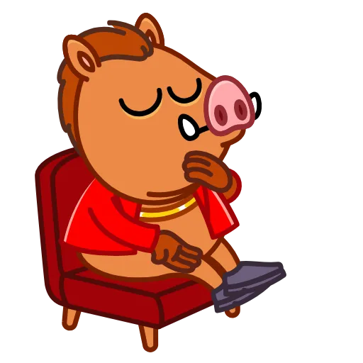 👏 Эмодзи «Кабанчик 90S» для Telegram