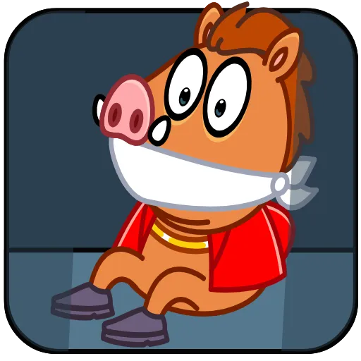 😱 Эмодзи «Кабанчик 90S» для Telegram