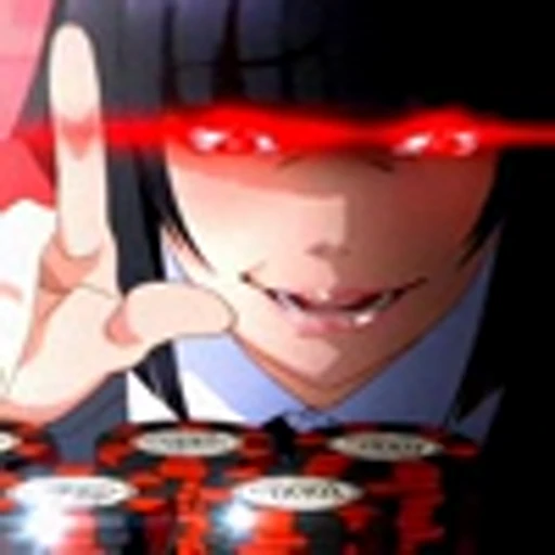 😁 Эмодзи «Kakegurui S1Безумный Азарт 1 Сезон» для Telegram