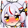 😒 Эмодзи «Kamiko Kana» для Telegram
