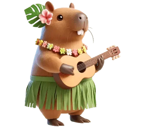 🎸 Стикер «Kapi Capybara» для Telegram